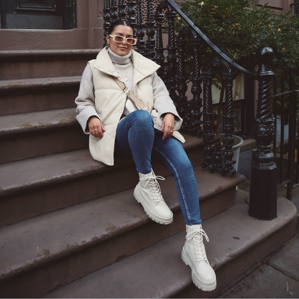 Beige Stradivarious Boots